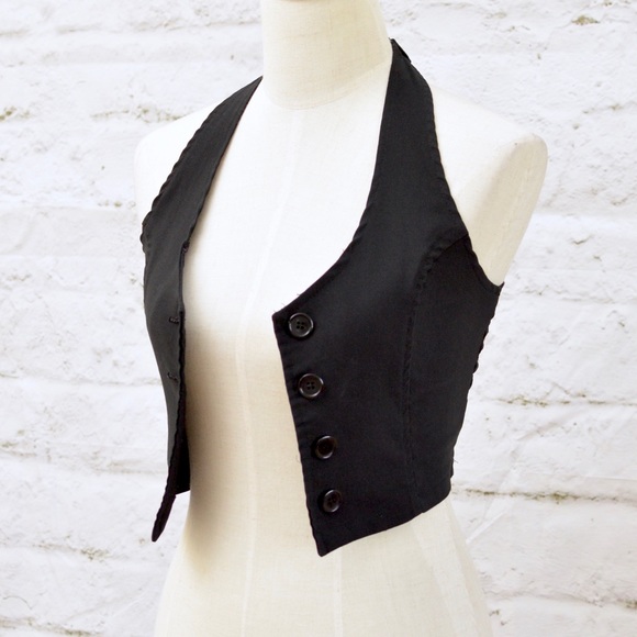 ❌SOLD❌ Black Vest Top - Picture 1 of 5